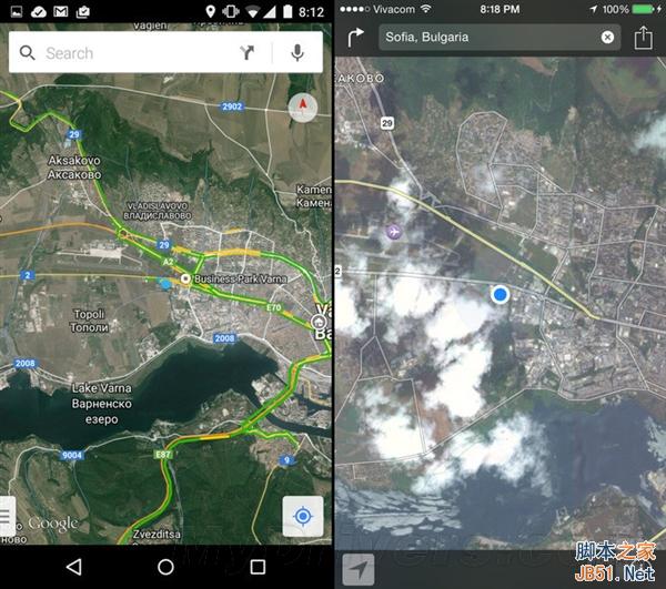 海量图：iOS 8.1对比Android 5.0