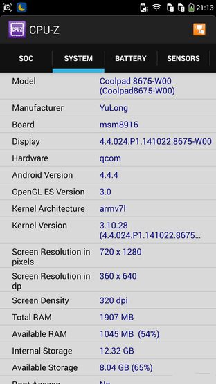 酷派大神F2联通版 高通8核4G版性能评测 