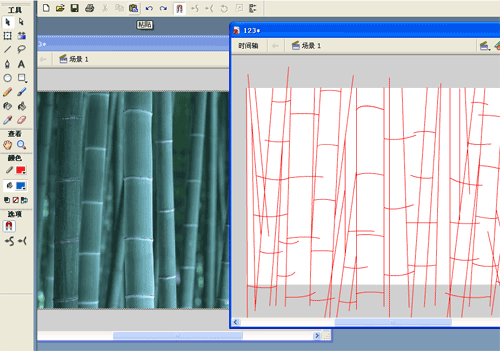 Flash8模糊滤镜绘制逼真青翠竹林__脚本之家jb51.net网络整理