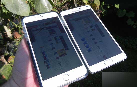 屏幕亮度测试：三星Note4和iPhone6 Plus谁更好？