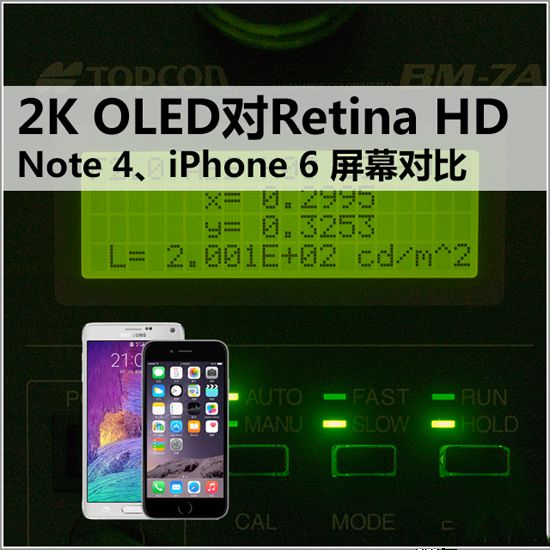 屏幕党必看 Note4/iPhone6屏幕对比