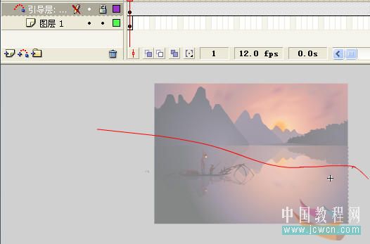 Flash实例教程:唯美渔舟唱晚