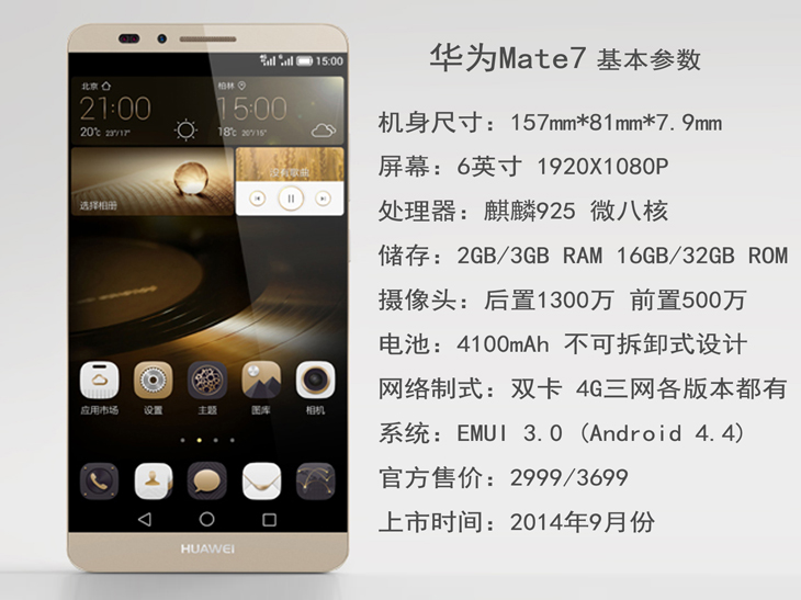 有钱买不到的好机器?华为Mate7体验篇
