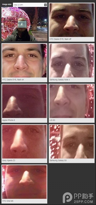 自拍手机哪个好 iPhone6与安卓旗舰前置摄像头对比