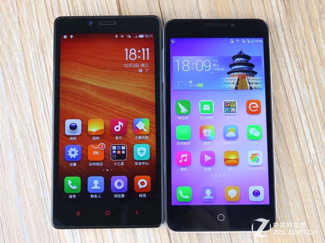 千元下争雄 大神F2对比红米Note 4G版 