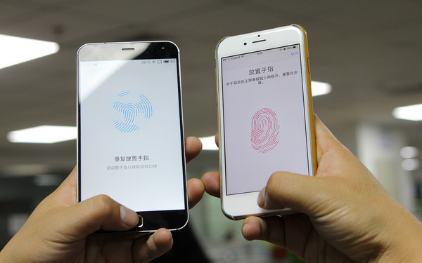魅族mx4 pro和iphone6指纹识别对比