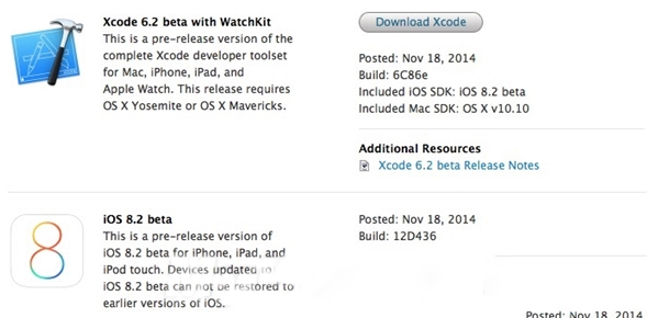 ios8.2 beta下载地址 ios8.2测试版固件下载