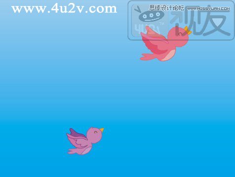 Flash教程：制作卡通风格的飞舞小鸟,PS教程,思缘教程网