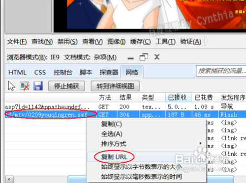 如何下载网页中的flash动画
