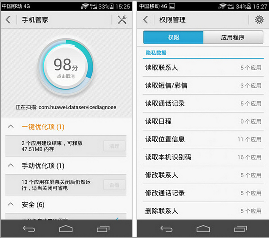 中兴星星2号对比华为p7