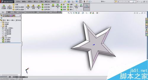 solidworks怎么绘制五角星？solidworks五角星制作教程