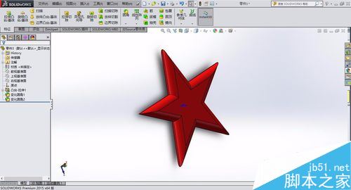 solidworks怎么绘制五角星？solidworks五角星制作教程