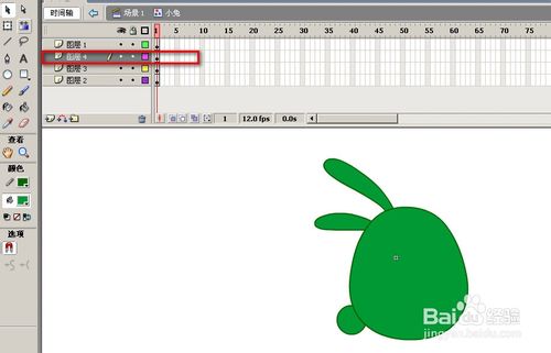 怎么用FLASH画天天连萌中的小兔