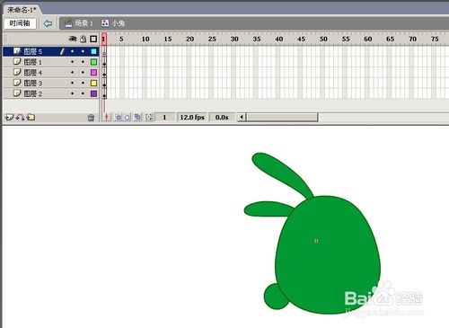 怎么用FLASH画天天连萌中的小兔