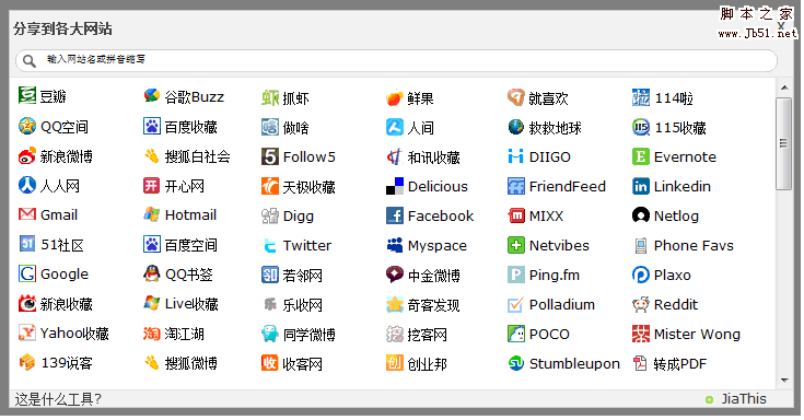 社会化网络清单