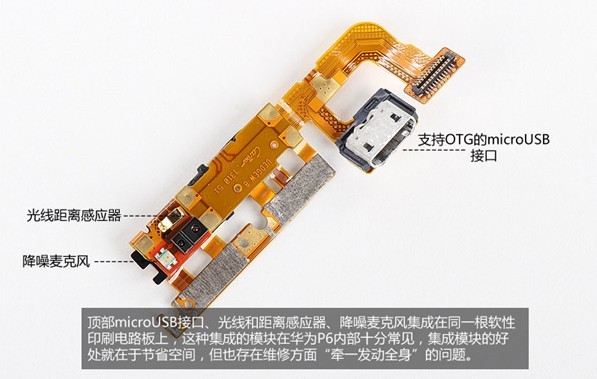 华为P6拆机图：主板内部芯片采用模块发设计