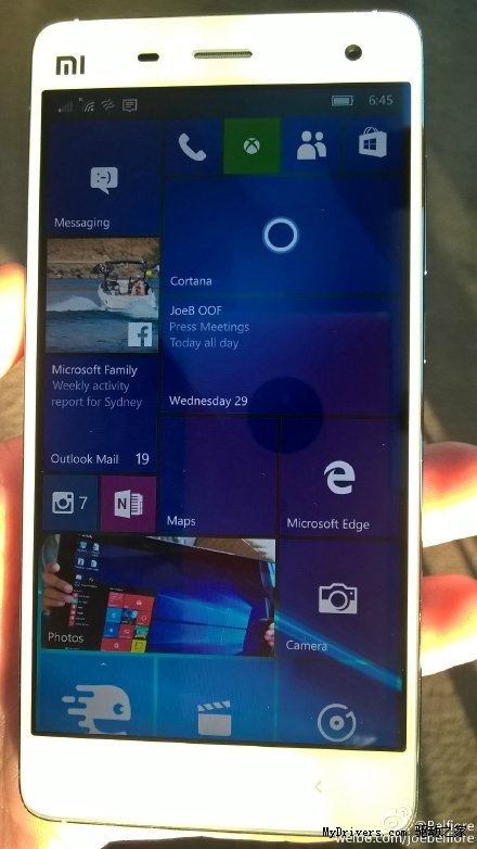 亮瞎!小米4刷上了Windows 10:很流畅