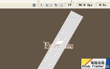 Flash制作鼠标滑过文字产生光效果动画