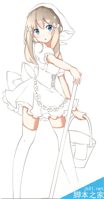 sai如何给线稿上色？sai线稿上色超详细教程