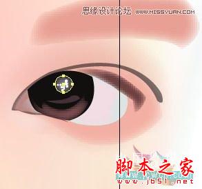 Illustrator网格工具绘制写实美女教程,脚本之家