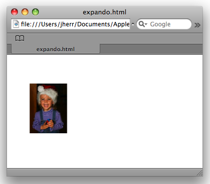 The image before the rollover