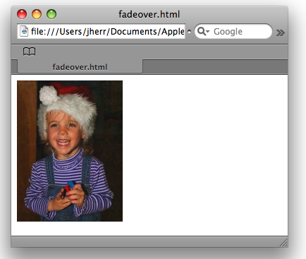 A CSS only rollover with a fading effect
