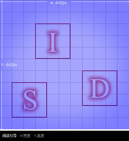 步骤一,背景宽高示意图