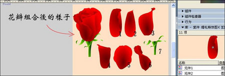 FlashMX实例制作骄艳的鲜花情人贺卡 三联