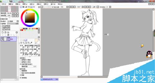 sai怎么给皮肤上色？sai皮肤上色教程