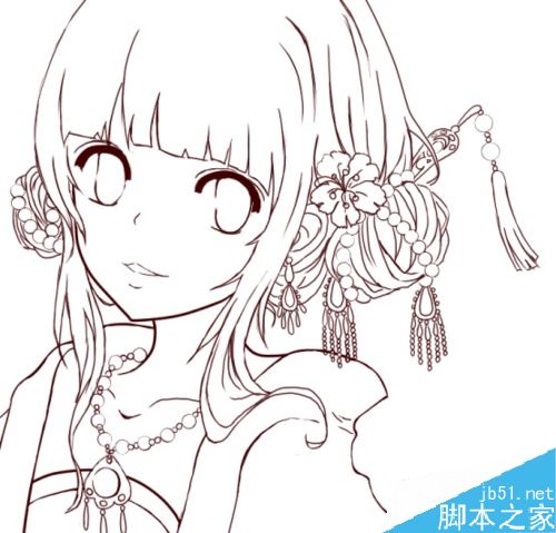 SAI怎么画古装？SAI古装绘制上色详细教程