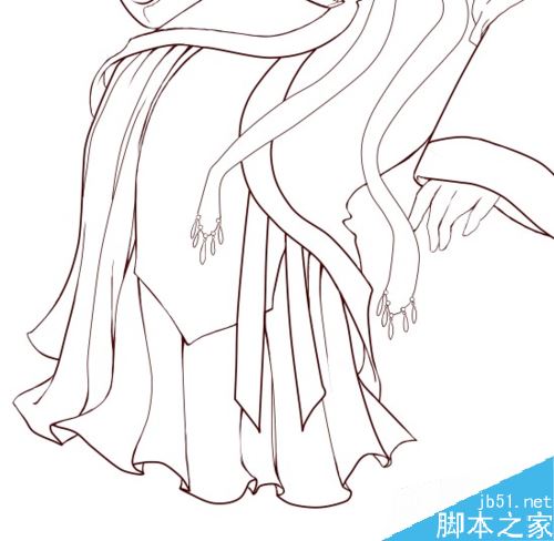 SAI怎么画古装？SAI古装绘制上色详细教程