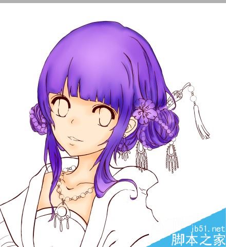 SAI怎么画古装？SAI古装绘制上色详细教程