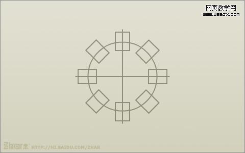 Flash旋转复制和对齐工具绘制齿轮图标_脚本之家