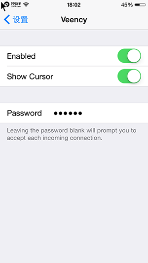 iOS8越狱插件Veency使用教程及评测 让电脑远程控制手机