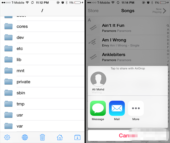 iOS8.1越狱插件AnyDrop3 突破AirDrop自身限制