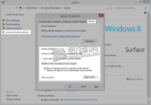 WP8.1,远程桌面,Remote Desktop