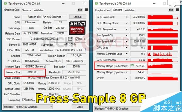 RX 480 4GB成功解锁8GB:赚大了!