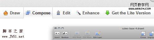 DrawIt uses icons in tab control text.