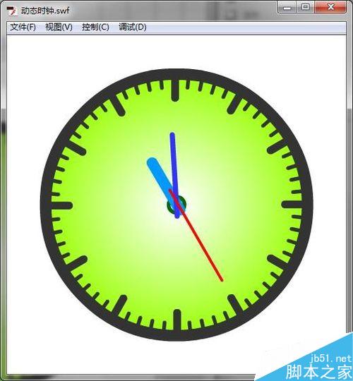 flash制作跟随系统时间的动态时钟