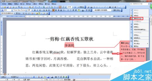 如何在word中插入正确的注解