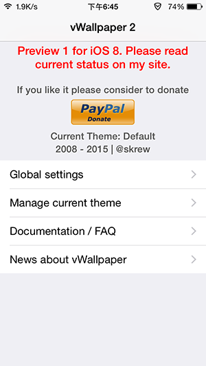 iOS8来电视频插件vwallpaper2使用教程详解