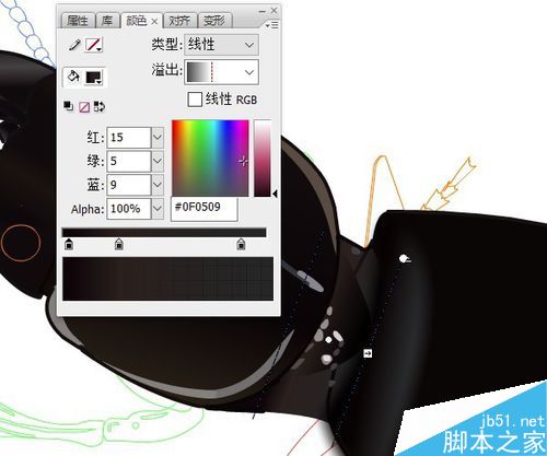flash绘制昆虫——蝼步甲
