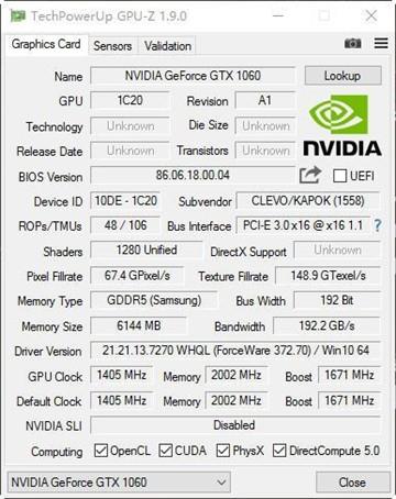 价格差不多 GTX 980M跟GTX 1060M买谁?