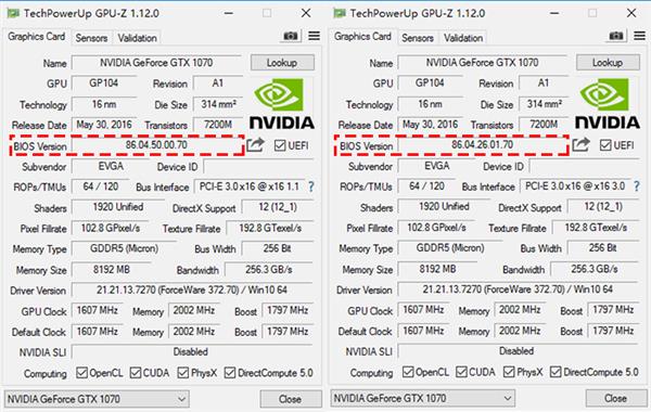 小编上阵排雷!GTX 1070美光显存门刷BIOS修复教程