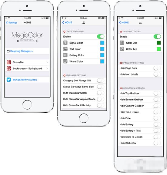 iOS8越狱美化插件MagicColors上架Cydia 