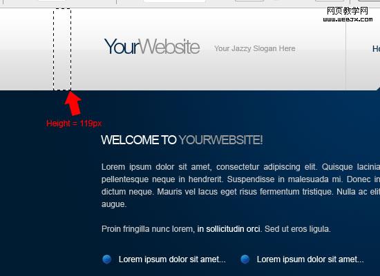 Coding the logo/site name