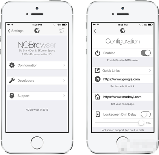 iOS8越狱后实用插件推荐：可从通知中心快速查看网页