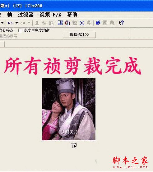 Ulead GIF Animator剪裁成功