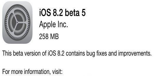 ios8.2 beta5新功能有哪些？苹果ios8.2 beta5更新内容(附下载)1