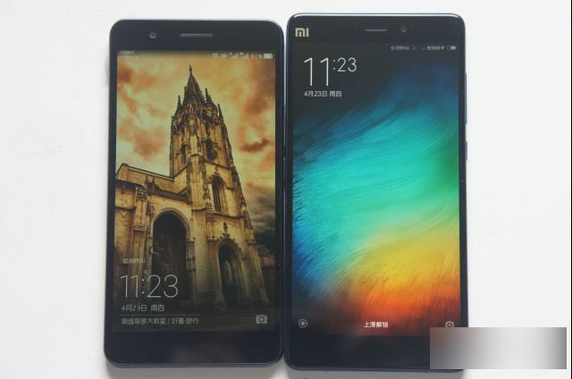 小米Note和荣耀6Plus对比开箱